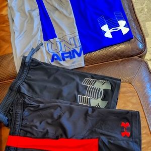 4 Pair Boys Under Armour Shorts